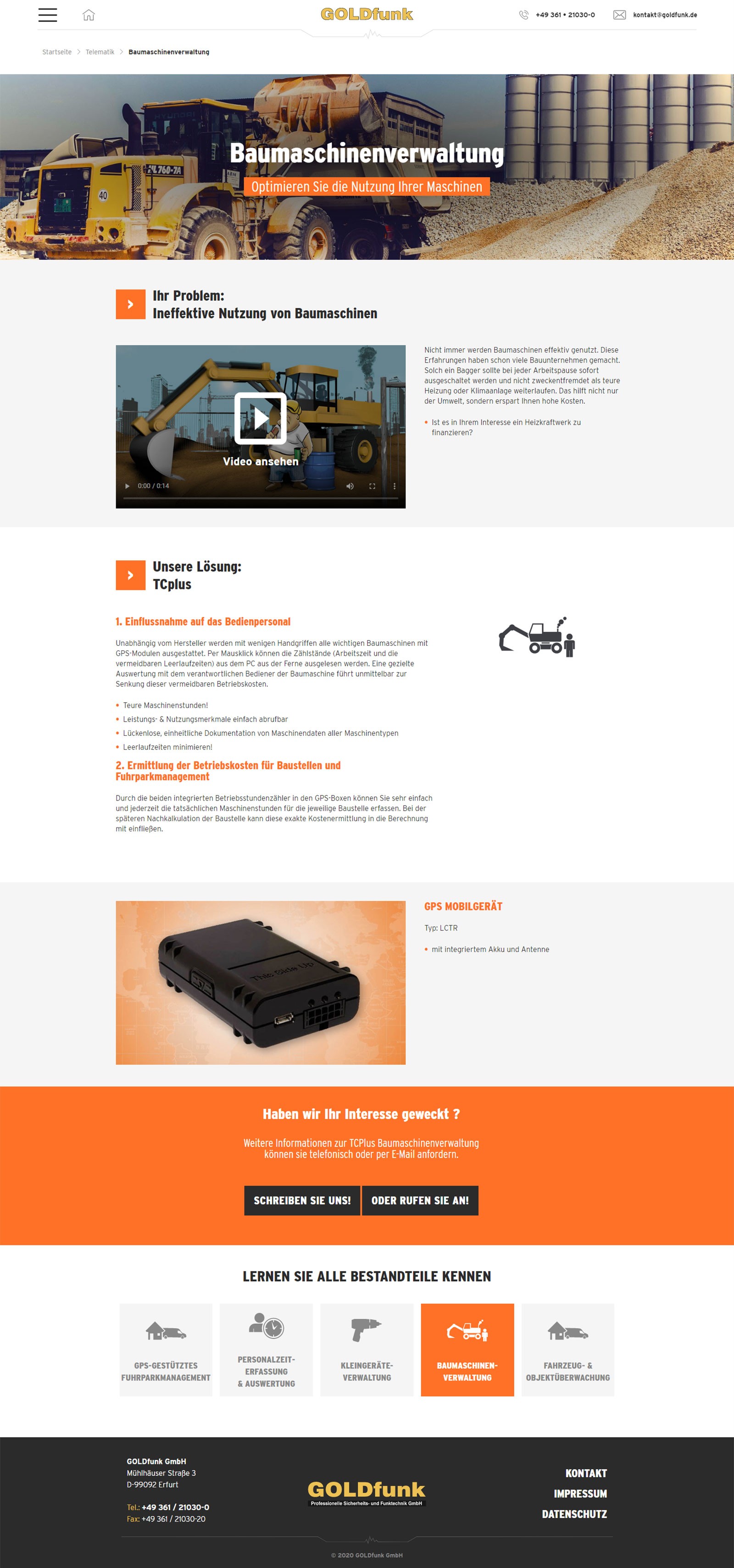 Goldfunk Website Screenshot 2